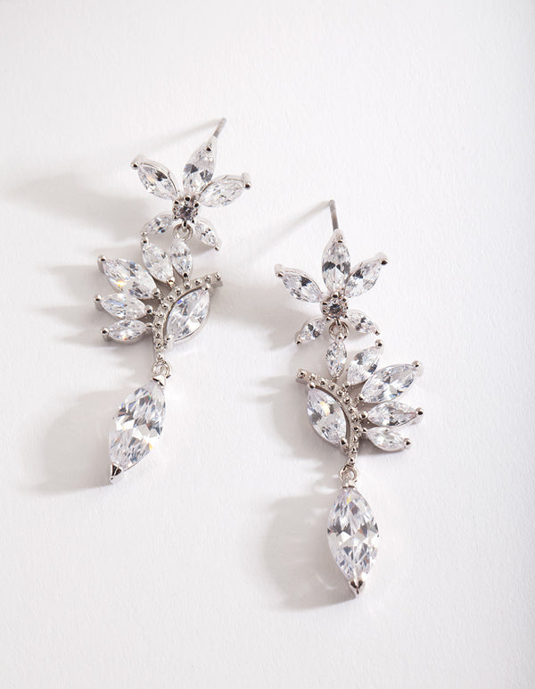 Marquis Blossom Drop Earrings