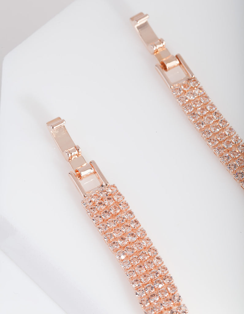 Double Rose Gold Cupchain Bracelet