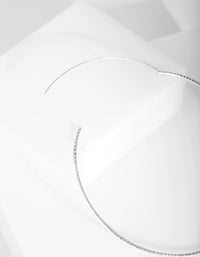 Sterling Silver 60mm Diacut Hoop Earrings - link has visual effect only