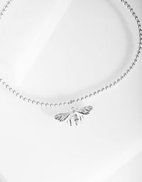 Sterling Silver 3D Bee Stretch Bracelet - link has visual effect only