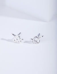 Silver Snake Stud Earrings - link has visual effect only