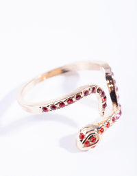 Ombre Diamante Snake Ring - link has visual effect only