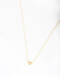 Gold Plated Sterling Silver Micro Heart Necklace - link has visual effect only