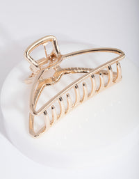 Gold Outline Claw Hair Clip - link has visual effect only