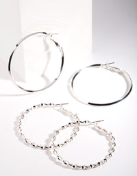 Silver Ultimate Hoop Earring Pack - link has visual effect only