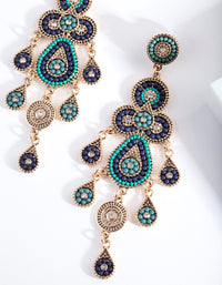 Antique Gold Bead Set Earrings - link has visual effect only