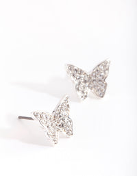 Silver Butterfly Earring - link has visual effect only