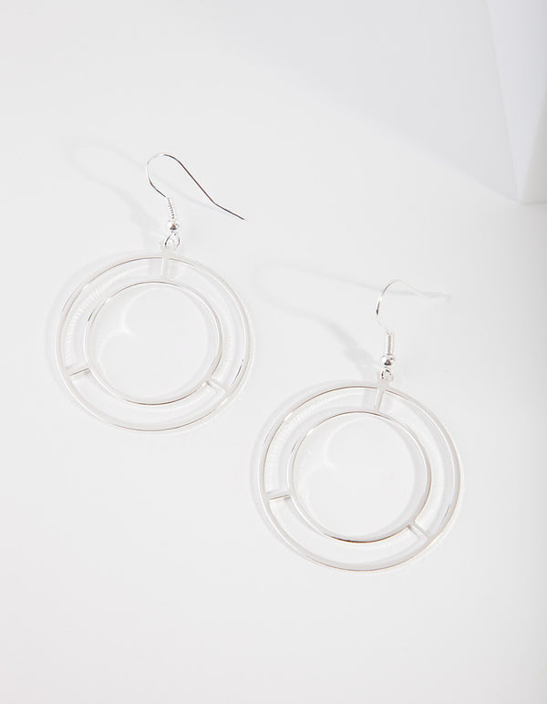 Silver Playschool Window Earrings