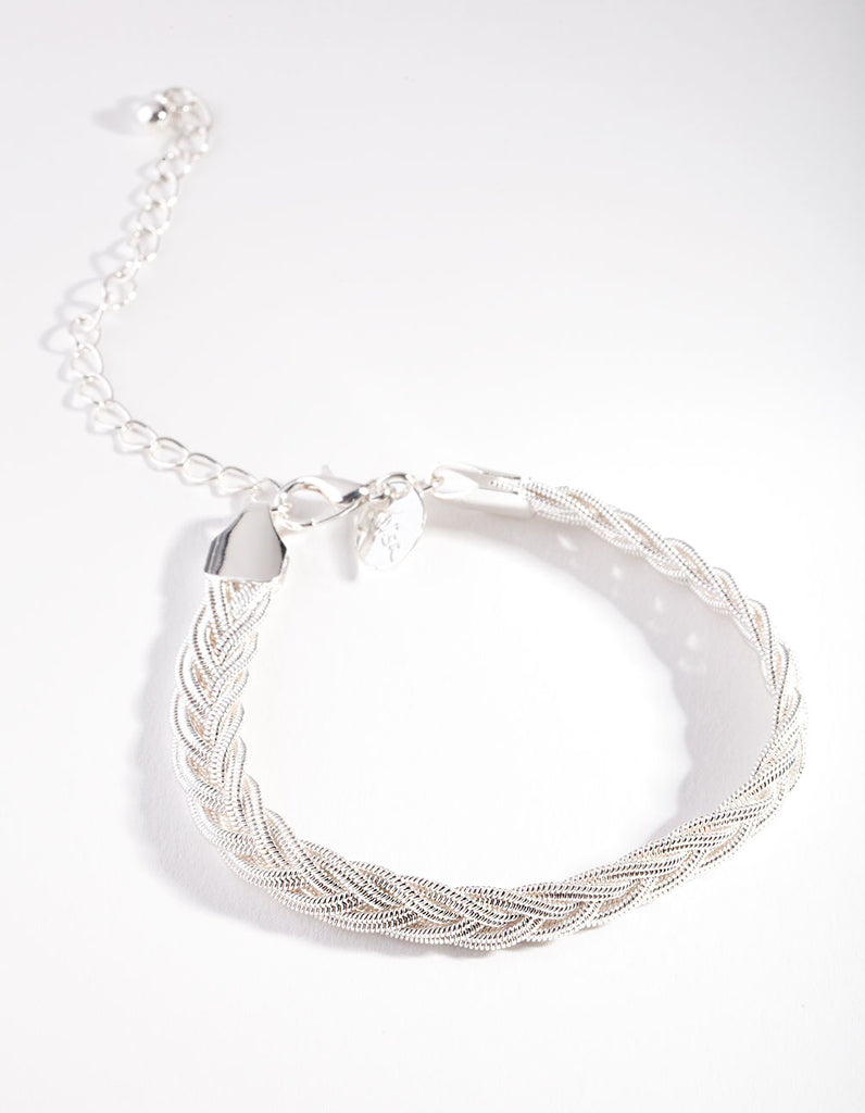 Silver Chain Rope Bracelet