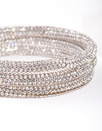 Silver Statement Diamante Bracelet Pack - link has visual effect only