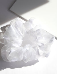 White Polka Dot Organza Scrunchie - link has visual effect only