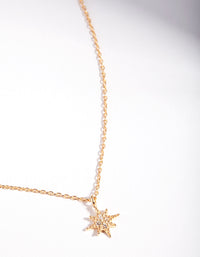 Gold Plated Sterling Silver Starburst Necklace - link has visual effect only
