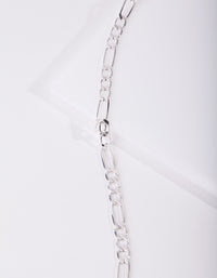 Silver Plated 60cm Figaro Chain Necklace - link has visual effect only