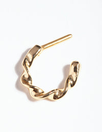 Gold Surgical Steel Twist Septum Ring - link has visual effect only