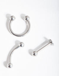 Surgical Steel Mixed Piercing Pack - link has visual effect only