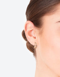 Gold Double Hoop Earrings - link has visual effect only