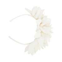 White Petal Statement Headband - link has visual effect only