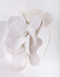 White Large Petal Headband - link has visual effect only