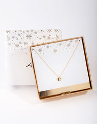 Gold Plated Sterling Silver Star Necklace - link has visual effect only