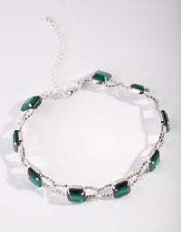 Silver Statement Emerald Choker - link has visual effect only