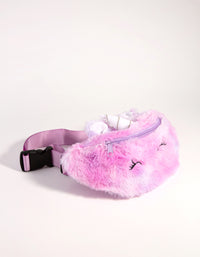 Kids Mixed Material Faux Fur Unicorn Bum Bag - link has visual effect only