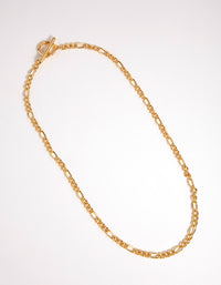 Gold Figaro T&O Necklace - link has visual effect only