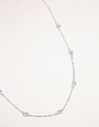 Silver Seven Crystal Necklace - link has visual effect only