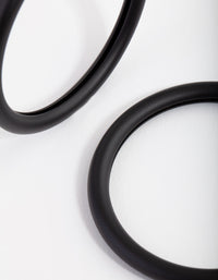 Matte Tube Hoop Earrings - link has visual effect only