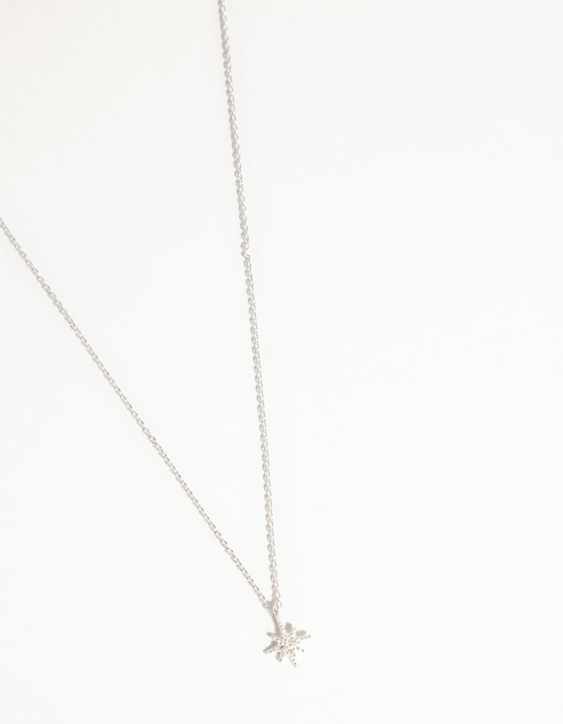 Sterling Silver Starburst Necklace