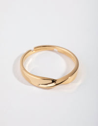 Gold-Plated Sterling Silver Open Ring - link has visual effect only