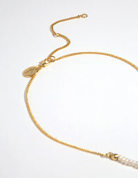 Gold Pearl & Disc Necklace - link has visual effect only