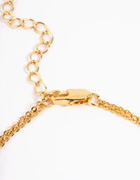 Gold Double Row Crystal Bracelet - link has visual effect only