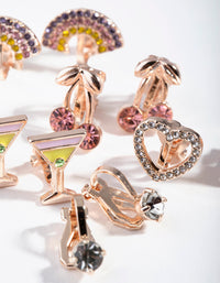 Rose Gold Pretty Clip Five-Pack - link has visual effect only