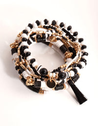 Gold Stretch Multi Bracelet - link has visual effect only