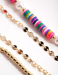 Gold Joyful Choker 5-Pack - link has visual effect only