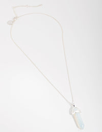 Silver Plated Moonstone Shard Necklace - link has visual effect only