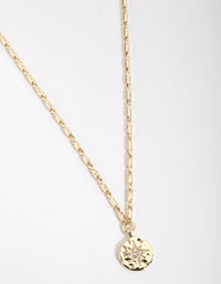 Gold Plated Starburst Disc Necklace - link has visual effect only