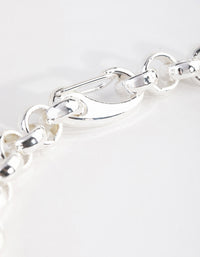 Silver Plated Rolo Chain Necklace - link has visual effect only