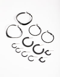 Matte Multi Choice Hoop 6-Pack Earring - link has visual effect only