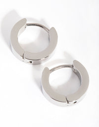 Titanium Wide Huggie Earrings - link has visual effect only