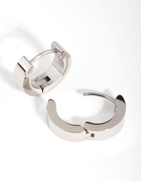 Titanium Wide Huggie Earrings - link has visual effect only