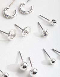 Silver Mini Hoop & Stud 8-Pack Earring - link has visual effect only