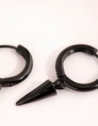 Matte Spike Huggie Earrings - link has visual effect only