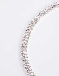 Silver Diamante Waist Belt - link has visual effect only