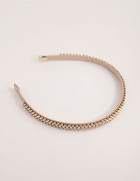 Micro Pearl Beaded Alice Band - link has visual effect only