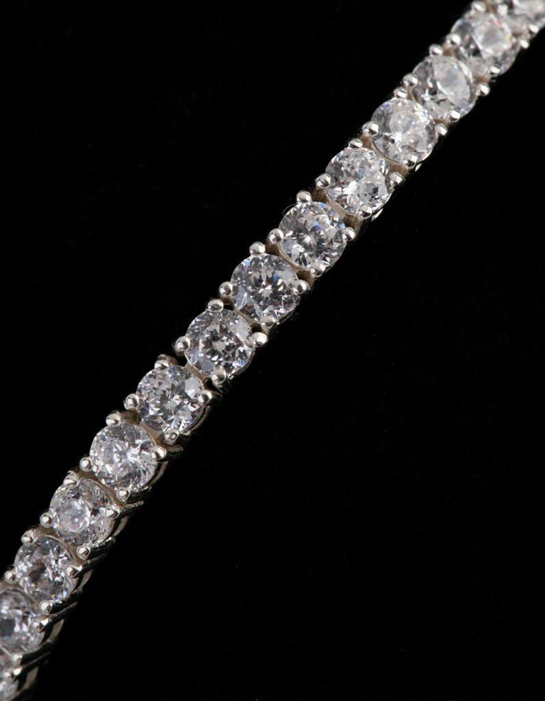 Sterling Silver Cubic Zirconia Tennis Bracelet