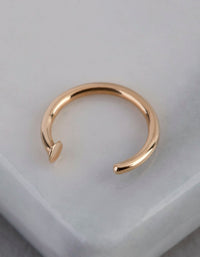 9ct Gold Mini Nail Open Nose Ring - link has visual effect only