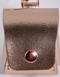 Tall Rose Gold PU Leather Earpod Case - link has visual effect only