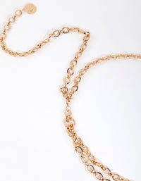 Gold Double Layer Chain Belt - link has visual effect only