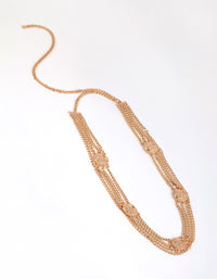 Gold Coin Layered Chain Belt - link has visual effect only